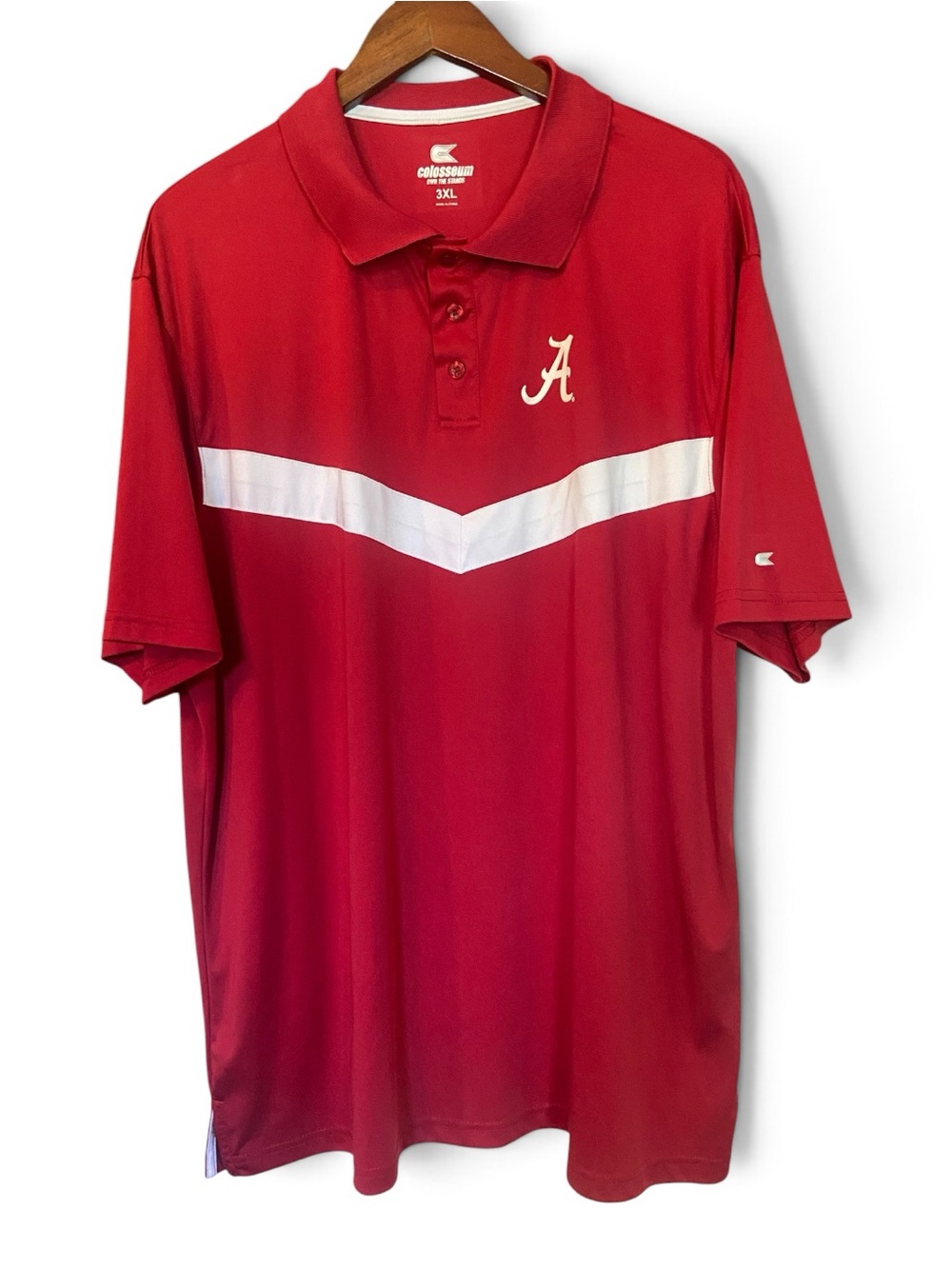 Alabama Crimson Tide NCAA Red Colosseum Polo Shirt Mens Sz 3XL Big and Tall